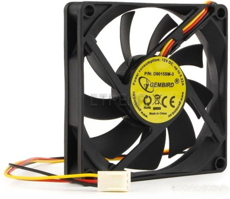 Вентилятор для корпуса Gembird D8015SM-3 80mm