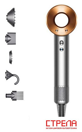 Фен Dyson HD07 Supersonic (евровилка, никель/медный)