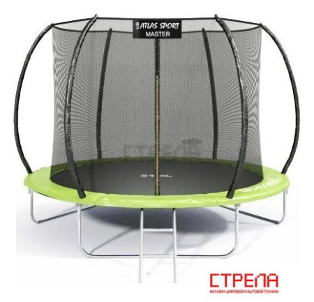 Батут Atlas Sport 252 см - 8ft Master (с лестницей, зеленый)