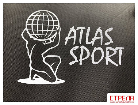 Батут Atlas Sport 252 см - 8ft Basic (с лестницей, внешняя сетка, сливовый)