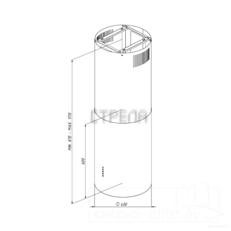Кухонная вытяжка AKPO Balmera Isla 40 WK-10 (черный)