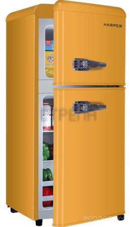 Холодильник с верхней морозильной камерой HARPER HRF-T120M (Orange)