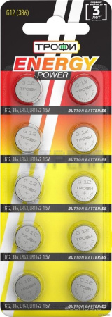 Элементы питания Трофи LR43 10 шт.