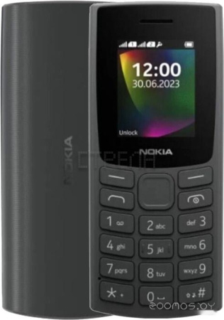 Кнопочный телефон Nokia 106 (2023) Dual SIM TA-1564 (угольный)