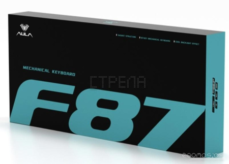 Клавиатура AULA F87 (белый/темно-синий/черный)