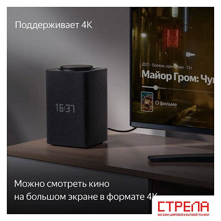 Умная колонка Яндекс Станция Макс (с хабом умного дома Zigbee, черный)