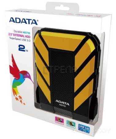 Жесткий диск A-Data HD710 Pro 2TB (Yellow) (AHD710P-2TU31-CYL)