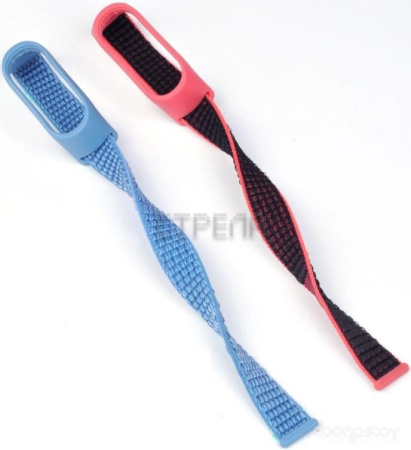 Ремешок Evolution XMB34-N01 для Xiaomi Mi Band 3/4 (черно-розовый)