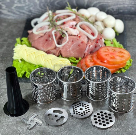 Мясорубка электрическая Holt HT-MG-007 (серебристый)