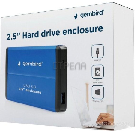 Бокс для жесткого диска Gembird EE2-U3S-2-B