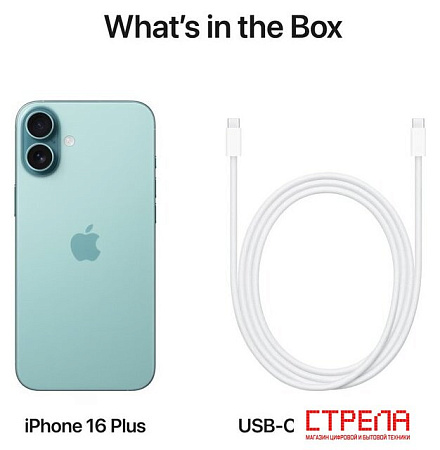 Телефон Apple iPhone 16 Plus 512GB (бирюзовый)