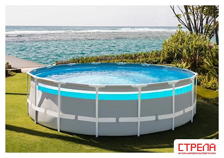 Каркасный бассейн Intex Prism Frame Clearview 26730 (488х122)