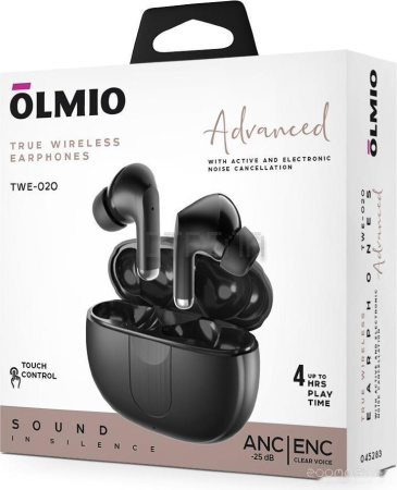 Наушники Olmio TWE-020 (черный)
