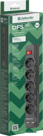 Сетевой фильтр Defender DFS 755