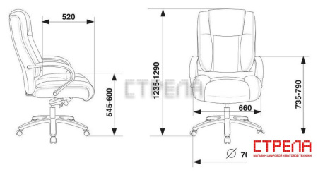 Офисное кресло Бюрократ T-9925SL (черный)