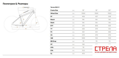 Велосипед Stark Terros 28.2 V р.18 2024