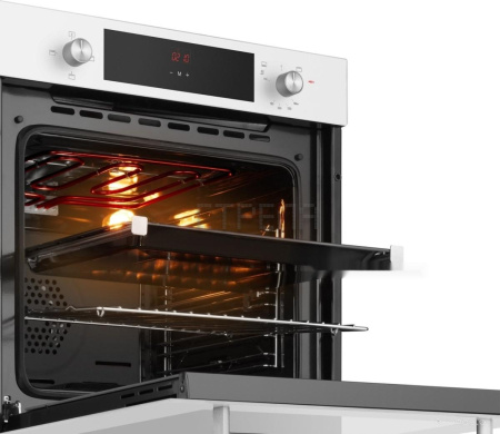 Газовый духовой шкаф Weissgauff WGO 702 White Glass