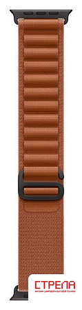 Умные часы Apple Watch Ultra 3 LTE 49 мм (титановый корпус, черный/терракота, текстильный ремешок размера M)