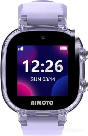 Умные часы с наушниками Aimoto Crystal 4G (сиреневый)
