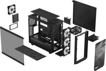 Корпус Fractal Design Meshify 2 Lite RGB Black TG Light Tint FD-C-MEL2A-05