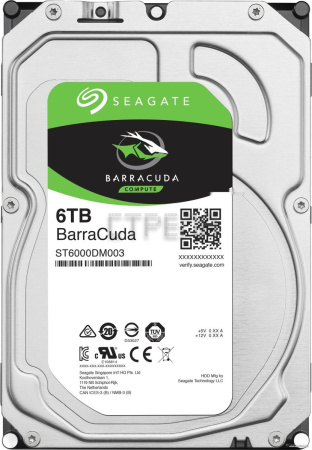 Жесткий диск Seagate BarraCuda 6TB ST6000DM003