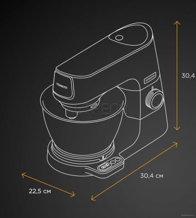 Кухонный процессор Kenwood Titanium Chef Baker KVC65.001WH