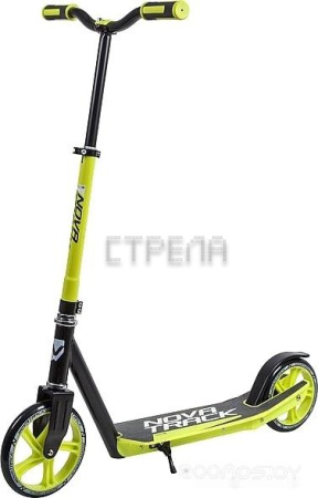 Самокат Novatrack Polis 200PNF.POLIS.GN9 (черный/зеленый)