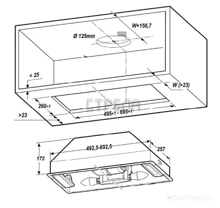Вытяжка Elica ERACIX/A/52