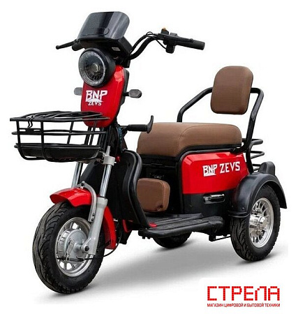 Грузовой электроскутер BNP Zevs new (красный)
