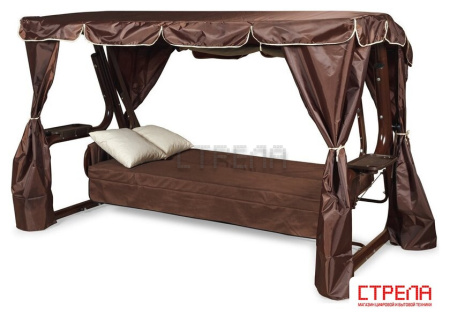 Садовые качели LetoLux Нирвана Premium 76 (шоколад)