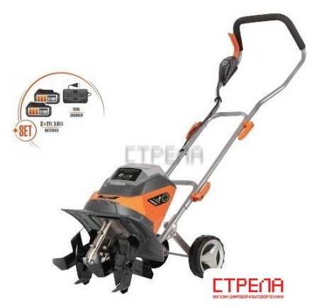 Мотокультиватор аккумуляторный Daewoo Power DAT 3042Li SET (с 2-мя АКБ)