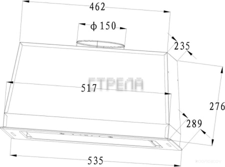 Кухонная вытяжка Backer BH54MC-18F12K-BG