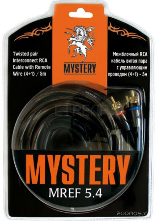 Кабель Mystery MREF 5.4 RCA - RCA (5 м, черный)
