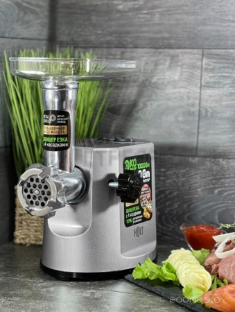 Мясорубка электрическая Holt HT-MG-007 (серебристый)