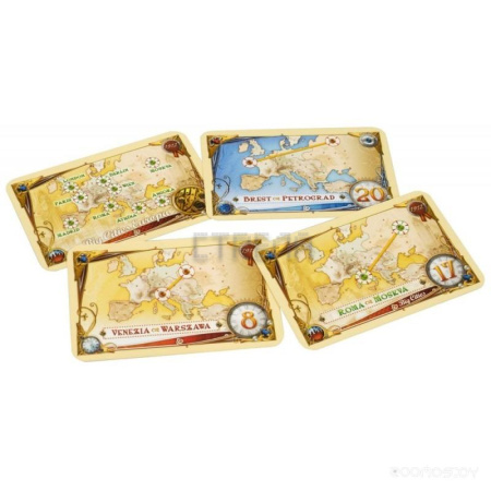 Настольная игра Hobby World Ticket to Ride. Европа: 1912 (дополнение) 1626