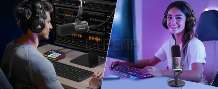 Проводной микрофон Maono PD100X (черный)