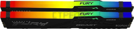 Оперативная память Kingston FURY Beast RGB 2x32ГБ DDR5 6000 МГц KF560C30BBEAK2-64