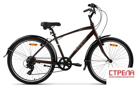 Велосипед AIST Cruiser 1.0 р.18.5 2024 (коричневый)