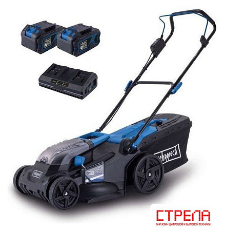Газонокосилка Scheppach BC-MP430-X (с 2-мя АКБ)