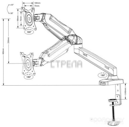 Кронштейн Maclean MC-860 (черный)