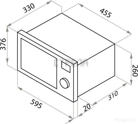 Микроволновая печь Maunfeld JBMO.20.5ERWAS
