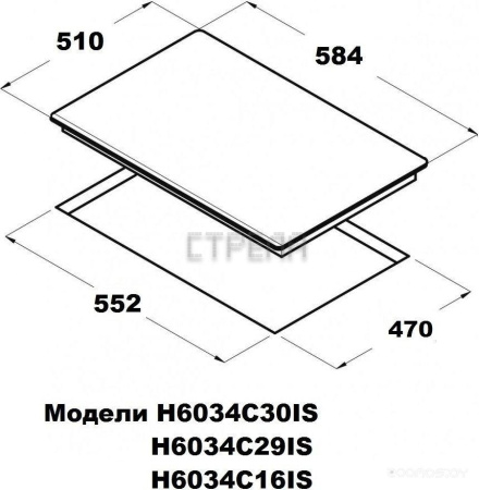 Варочная панель Schtoff H6034C16IS Black