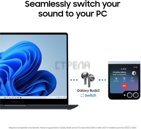 Наушники Samsung Galaxy Buds3 (серебристый)