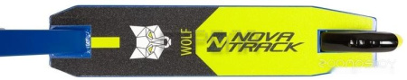 Трюковый самокат Novatrack Wolf 70 110P.WOLF.BBL22 (лимонный)