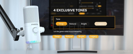 Проводной микрофон Maono DM30 (белый)