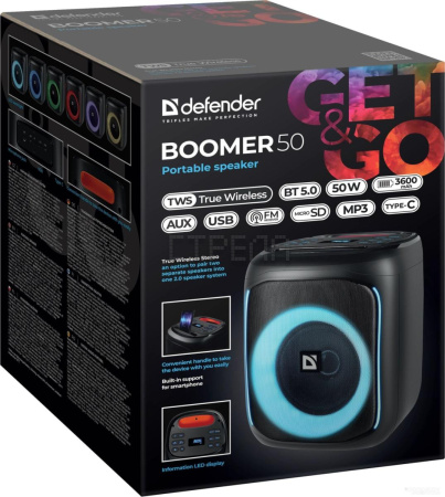 Беспроводная колонка Defender Boomer 50