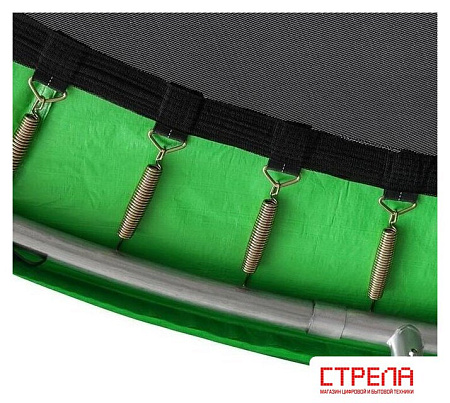 Батут Happy Jump 14ft Pro 435 см с внешней сеткой и лестницей