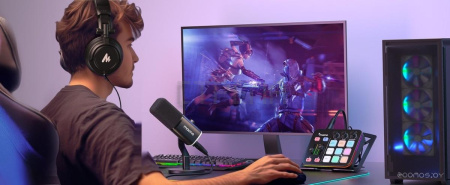 Проводной микрофон Maono PD100X (черный)