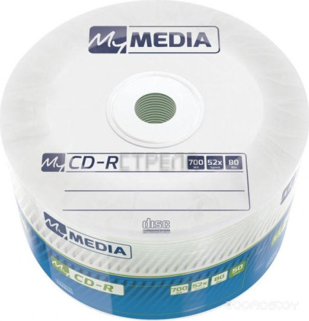 CD-R MyMedia CD-R 700Mb 52x в пленке 50 шт. 69201