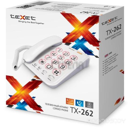 Проводной телефон TeXet TX-262 (Light-grey)